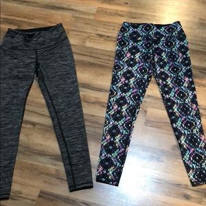 2 pair VS full length workout pants small